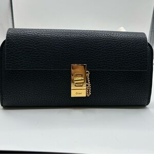 Chloé Drew Long Wallet - Black NWOT